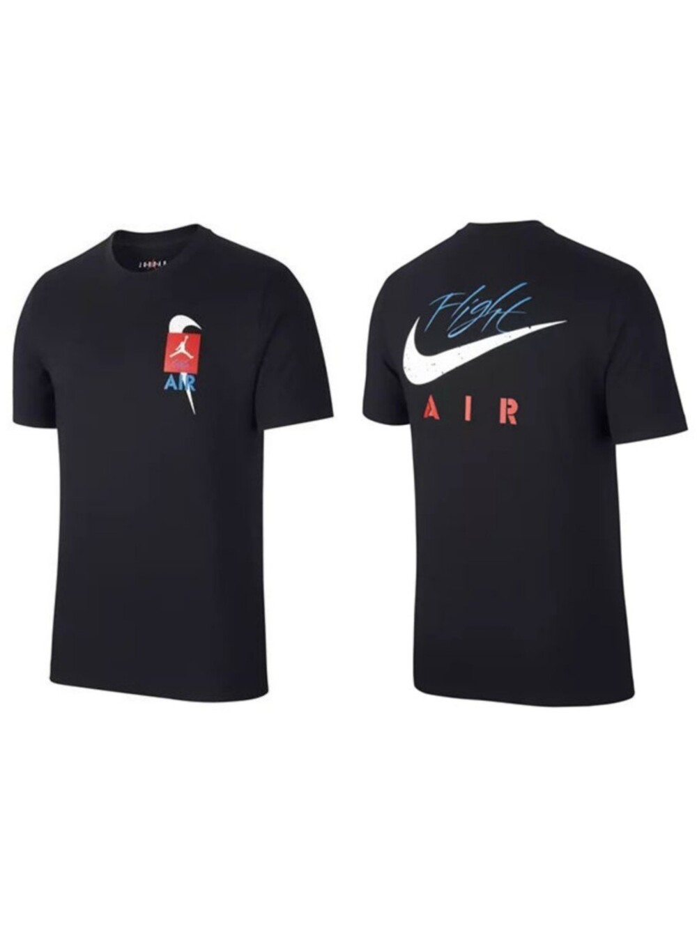 Nike Air Jordan Flight Jumpman Graphic T-Shirt Black Boys Size M (10-12)